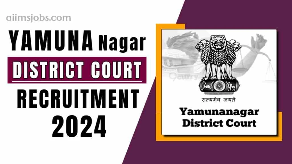 Yamuna Nagar Court Recruitment 2024 Apply For Stenographer Post